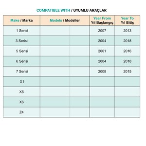 คลิปยึดสำหรับบีเอ็มดับเบิลยู ซีรีส์ 1 ซีรีส์ 3 ซีรีส์ 5 ซีรีส์ 6 ซีรีส์ 7 ซีรีส์ X1 X5 X6 Z4 - 1 ชิ้น - Product Image 5