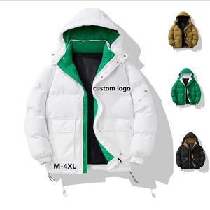 Chaqueta acolchada de alta calidad para hombre, resistente al agua, de invierno, de manga larga con cremallera, chaquetas acolchadas ligeras, chaqueta gruesa OEM - Product Image 2