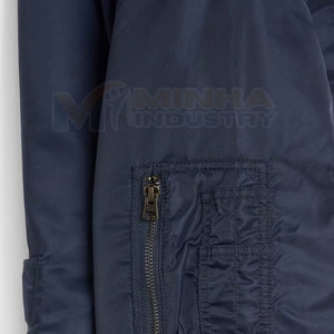 Chaqueta Bomber para Hombre, Impermeable, de Poliéster, Diseño Nuevo, Logotipo Personalizado, Venta al Por Mayor - Product Image 6