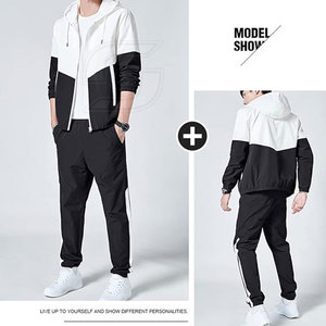 ชุดวอร์มกันลมสำหรับผู้ชายชุดวอร์มกันลมระบายอากาศได้ชุดวอร์มกันลมน้ำหนักเบาออกแบบได้ตามต้องการ - Product Image 2