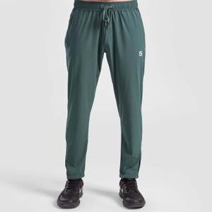 Pantalon de jogging cargo vert sport Aero Run XL, logo personnalisable, taille élastique, tissu en velours côtelé avec lavage coloré - Product Image 1