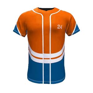 เสื้อเบสบอลแขนสั้นผู้ชายผ้าโพลีเอสเตอร์ระบายอากาศได้ดี ซับเหงื่อ พิมพ์ลายตามสั่ง ผลิตในปากีสถาน แบบซับลิเมชั่น - Product Image 3