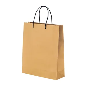 Borse per la spesa in carta riciclata ecologica con soffietto per gadget promozionali - Product Image 3
