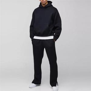 Conjunto de pantalones de chándal y Sudadera con capucha de gran tamaño para hombre de alta calidad Gym Winter 500 Gsm Activewear Chándales para hombres - Product Image 4