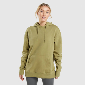 Customized Graphic Plus Size Women's Oversize Pullover Hoodie Sweatshirt Set OEM ODD Hooded Fleece Fabric Polyester/Cotton Hoody - Product Image 1