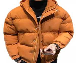 Chaqueta de cuero con patrón de cuello redondo para hombre 2024, transpirable, impermeable, estilo Hip Hop, lona cómoda para invierno, servicio OEM al por mayor - Product Image 2