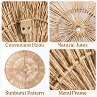 Décoration murale en jute tissée à la main de style Art déco, fabrication indienne, sur le thème de la nature, magnifique décoration murale disponible au meilleur prix