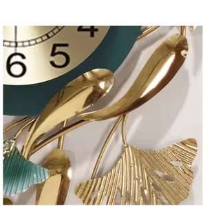 Kim loại thạch anh treo đồng hồ treo tường với nghệ thuật Deco thiết kế cho phòng khách hiện đại trang trí bởi azora ngành công nghiệp - Product Image 5