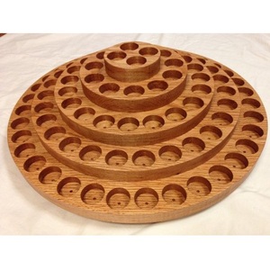 Estante de madera para huevos de gran capacidad para cocineros caseros adecuado para sostener varios huevos con diseño seguro y resistente - Product Image 1