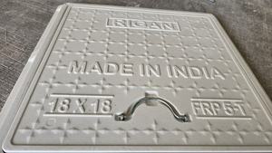 Couverture de regard en fibre de verre FRP GRP BMC 60*60 D400 Gris TON 3 & 5 Anti-corrosion Écologique Imperméable - Product Image 4