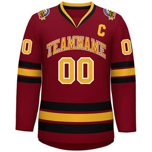 Wholesale Lightweight 100% Polyester Ice Hockey Jerseys Moisture Wicking Design <b>for</b> <b>Clubs</b> and Sports Events - Product Image 6