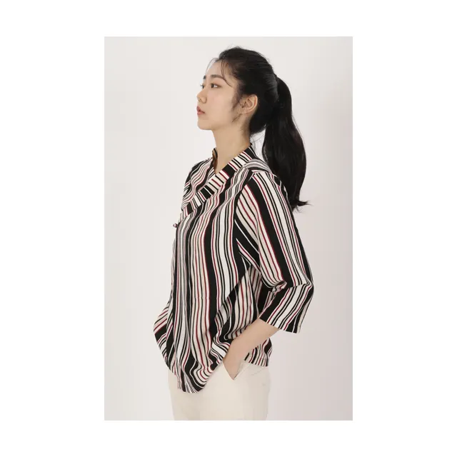 The Best Selling In Korea Korean traditional improved clothes SOMIKYUNG Stripe Hanbok blouse SMK-21003