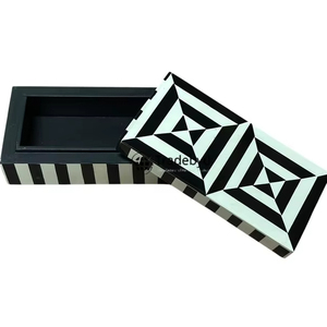 Caja de artesanía con incrustaciones de resina elegante organizador de almacenamiento y caja de regalo para ella de Tradebyd - Product Image 4