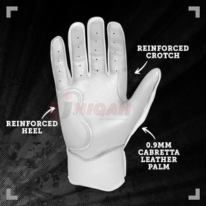 Guantes de Bateo de Cuero Personalizados de Alta Calidad, Duraderos y Cómodos, Diseño de Puño Corto, para Jugadores de Sóftbol y Béisbol, Venta al Por Mayor UNIQAH - Product Image 2