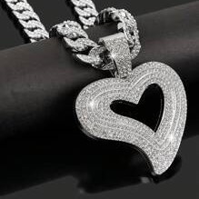 Pendentifs personnalisés pour hommes avec lettre, sertis de diamants Moissanite VVS, en argent sterling 925 plaqué or blanc, certifiés IGI, style vintage - Product Image 2