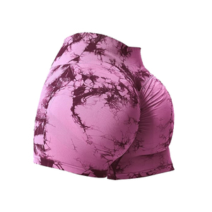 Pantalones cortos de gimnasio de talla grande personalizados de moda 2025, mallas deportivas para entrenamiento físico, mallas de Yoga, Color sólido y sublimadas, hechas de Spandex/nailon - Product Image 2