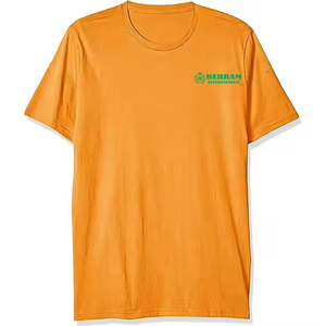 เสื้อยืดผู้ชายสไตล์วินเทจฟอกสี พร้อมโลโก้สั่งทำด้านหน้า ผ้าคอตตอนหนา 100% พิมพ์ลาย DTG DTF ทรงปกติ คอกลม เป็นมิตรต่อสิ่งแวดล้อม - Product Image 6