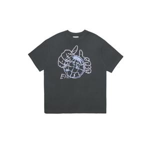 280G Regular Fit <b>Men</b> T <b>Shirt</b> With Pattern Custom Printed Logo Simple Cotton <b>Men</b> T <b>Shirt</b> - Product Image 1