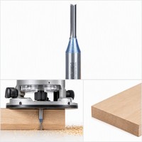 Fraise droite TCT Arden de haute qualité à queue de 1/2 pouce pour CNC, ODM OEM, 21000 tr/min, avec anneau de positionnement intelligent 5 mm