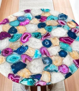 Sceau en agate poli artisanal, décoration de luxe pour la maison, motif floral religieux, résine, couleur personnalisée, haute qualité artisanale - Product Image 2