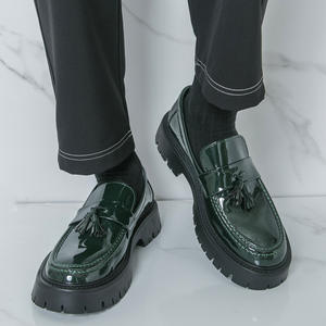 Chaussures Oxford en cuir de vache véritable avec semelle antidérapante et doublure respirante, chaussures de ville pour hommes - Product Image 4