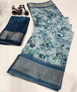 Sari de encaje para fiestas de adultos Material de rayón sedoso con reflejos de terciopelo Ropa de fiesta perfecta - Product Image 6