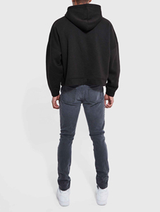 Sweat à capuche pour homme, poids lourd, qualité supérieure, conçu sur mesure, 100% coton, nouveau style, tissu polaire, imprimé, uni, teint - Product Image 6