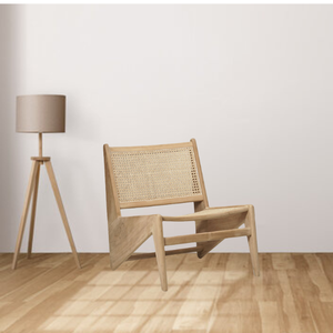 Chaise longue d'extérieur moderne multifonctionnelle et réglable avec rotin et fauteuil en bois de teck massif pour le jardin et le salon - Product Image 6