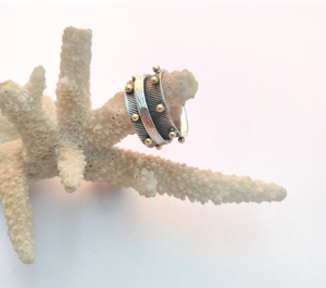 Anillos de banda giratoria de Plata de Ley 925 para mujer, ajuste de bisel hecho a mano, joyería de boda y fiesta antiansiedad - Product Image 2