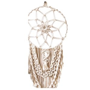 เครื่องดักความฝัน macrame ที่มีสไตล์ออกแบบมาเป็นพิเศษสำหรับตกแต่งผนังอุปกรณ์ตกแต่งบ้านราคาขายส่ง - Product Image 3