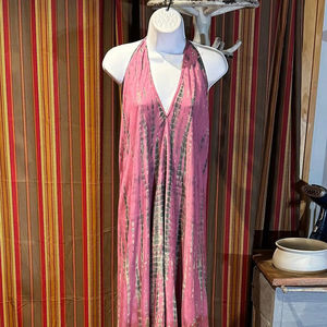 Última Llegada: Vestido Largo Maxi sin Mangas Teñido Anudado para Playa y Fiesta, Venta al por Mayor, Vacaciones de Verano 2026, Vestido Maxi Teñido Anudado - Product Image 1