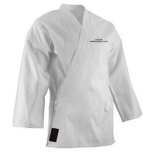 Uniforme de karaté en tissu respirant pour femmes, léger, avec logo personnalisé, pour l'entraînement et les matchs professionnels de judo - Product Image 3