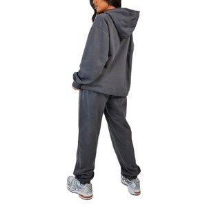 Conjunto de chándal sólido de algodón y poliéster, chándal para correr para hombres y mujeres, sudadera personalizada, suéter de cuello redondo Unisex, sudaderas con capucha 2026 - Product Image 6