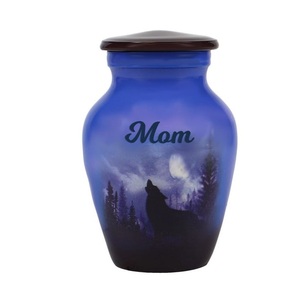 Mini Urna Winter Wolf Moon, Amuletos de Amor, Opción de Urna Pequeña para Cenizas, Urnas de Aluminio para Suministros Funerarios, Urnas para Cenizas Humanas - Product Image 1