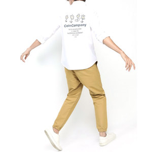 2024 invierno 400 GSM Heavyweight 100% algodón francés Terry Jogger pantalones de chándal de gran tamaño hombres patrón sólido Cierre de cintura elástica - Product Image 1