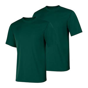 เสื้อยืดคอตตอนคอโอทรงสูงสีพื้น พิมพ์ลายโลโก้ด้วยเทคนิค DTG สกรีน พิมพ์ลายตามสั่งสำหรับผู้ชาย  OEM ปรับแต่งได้ - Product Image 2