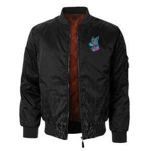 Blouson aviateur homme manteau décontracté vêtements d'extérieur avec poches blouson aviateur coupe-vent - Product Image 1