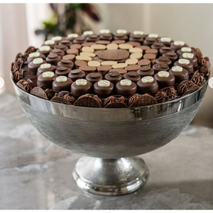 Cuenco de Chocolate de Metal con acabado dorado de primera calidad, dulces decorativos para bodas, postres, cuenco para servir para bodas, recepciones a buen precio - Product Image 5