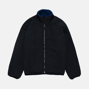 Reversible Sherpa Fleece Venta al por mayor Fur Streetwear Hip Hop Teddy Outdoor Winter casual stand collar zip up chaquetas de manga larga - Product Image 3