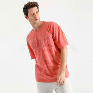 Camisetas extragrandes de algodón 100% de la mejor calidad para hombre, estampado personalizado de talla grande, patrón sólido, venta al por mayor de proveedor de Pakistán - Product Image 3