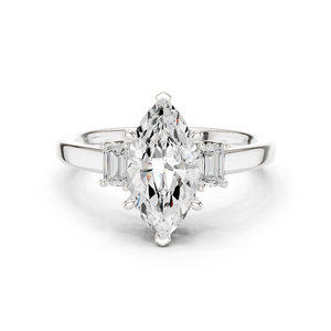 Bague en argent réglable 10K avec bijoux de mode en pierre de cristal - Product Image 3