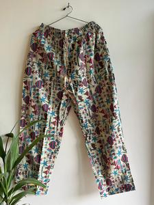 Luxe indien bloc imprimé doux coton pyjama ensemble de sommeil respirant grande taille femmes nuit costume Sexy noël Vibe vêtements de détente - Product Image 2