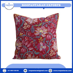 Best Price Indian Manufacturer <b>Seat</b> <b>Cushions</b> <b>Outdoor</b> Crafted With Care HandBlock Printed Cotton Piping CushionCover Pillow Cover - Product Image 6