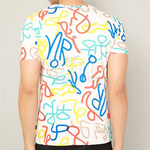 Recién llegado, camiseta de sublimación de manga corta, ropa de punto informal hecha de algodón premium y fibra de bambú - Product Image 2