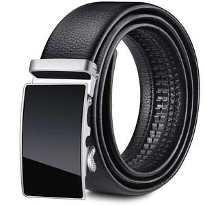 Ceinture en cuir de vache véritable pour homme avec logo personnalisé, boucle en acier, respirante et imperméable, stock accepte la personnalisation - Product Image 3