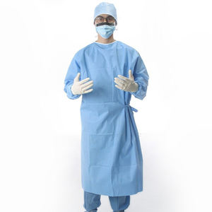 Bata de Hospital Desechable para Adultos, de Alta Calidad, Impermeable, con Costuras Selladas, Vestido de Aislamiento Médico, Ropa de Seguridad para Enfermeras y Cirujanos - Product Image 2