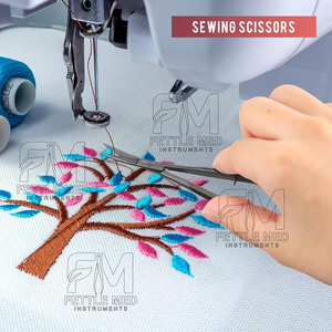 Ciseaux à cils professionnels Micro Spring, pointe droite et courbée, poignée ergonomique souple, pour le soin des cuticules, en acier inoxydable durable - Product Image 3