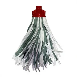 Gizmop 200 Gr Wet <b>Mop</b> Cotton Plastic Head Quick Absorption Durable Reusable Antibacterial Self Wringer Stainless Steel Pole - Product Image 1