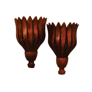 Par de jarrones colgantes de pared de madera tradicionales en tamaños personalizados, jarrón colgante de pared hecho a mano, elegante jarrón colgante de pared de madera artesanal. - Product Image 3