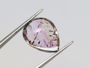 Fantastique Super Seven Gemstone Poire Forme Lisse Poli Mélodie Super Seven Cabochon Lepidocrocite Rutile Super 7 Pierre - Product Image 4